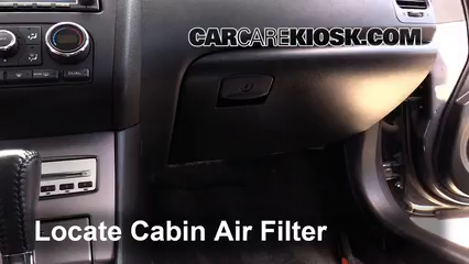 2008 Nissan Altima SE 3.5L V6 Coupe (2 Door) Filtro de aire (interior) Cambio